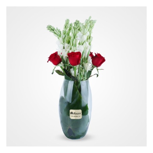 Rose & Tuberose Vase